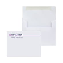 Custom 4-3/8 x 5-5/8 Greeting Card Envelopes, 24# White Stock, 2 Custom Inks, 250 / Pack