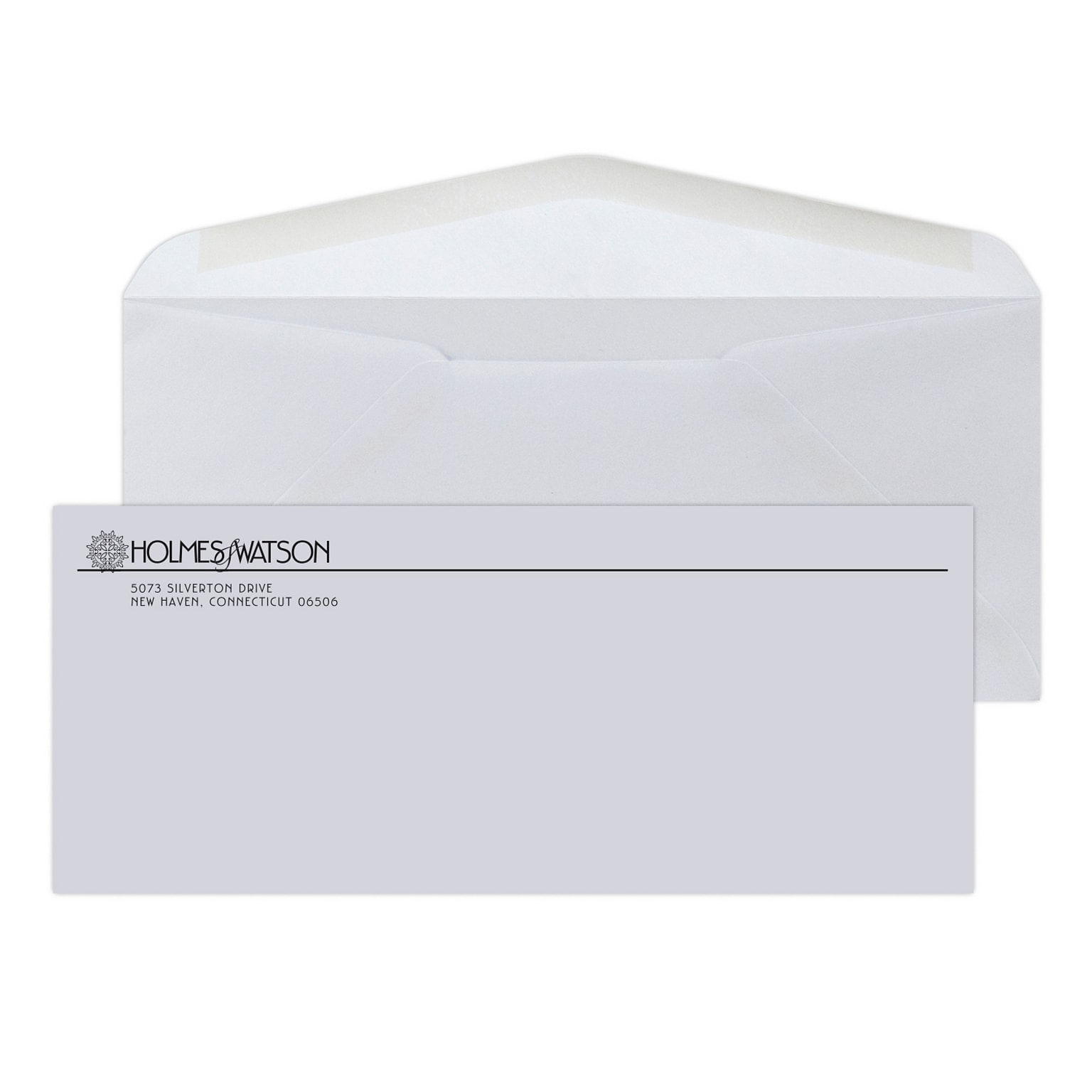 Custom #10 Standard Envelopes, 4 1/4 x 9 1/2, 24# White CA-RE-BO Stock, 1 Standard Ink, 250 / Pack
