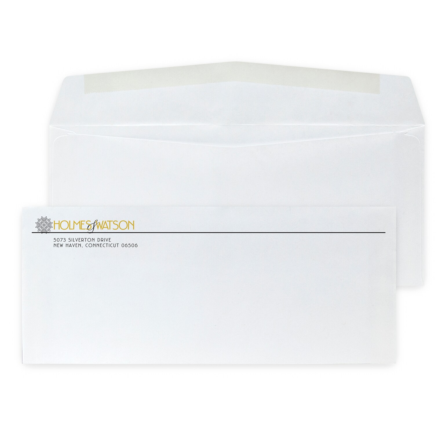 Custom #10 Standard Envelopes with Recycled Logo, 4 1/8 x 9 1/2, 24# White Recycled, 1 Standard and 1 Custom Inks, 250 / Pack