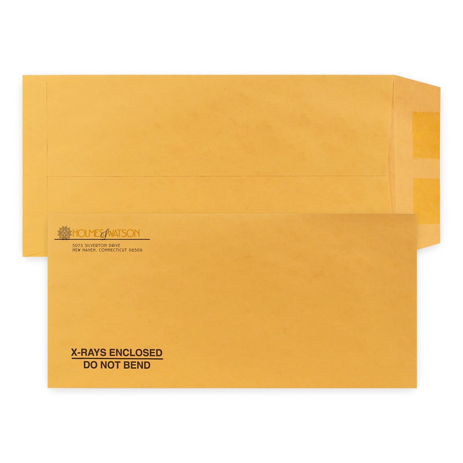 Custom 6-1/2 x 13-3/4 Standard Envelopes, 24# Brown Kraft, 1 Standard and 1 Custom Inks, 250 / Pack
