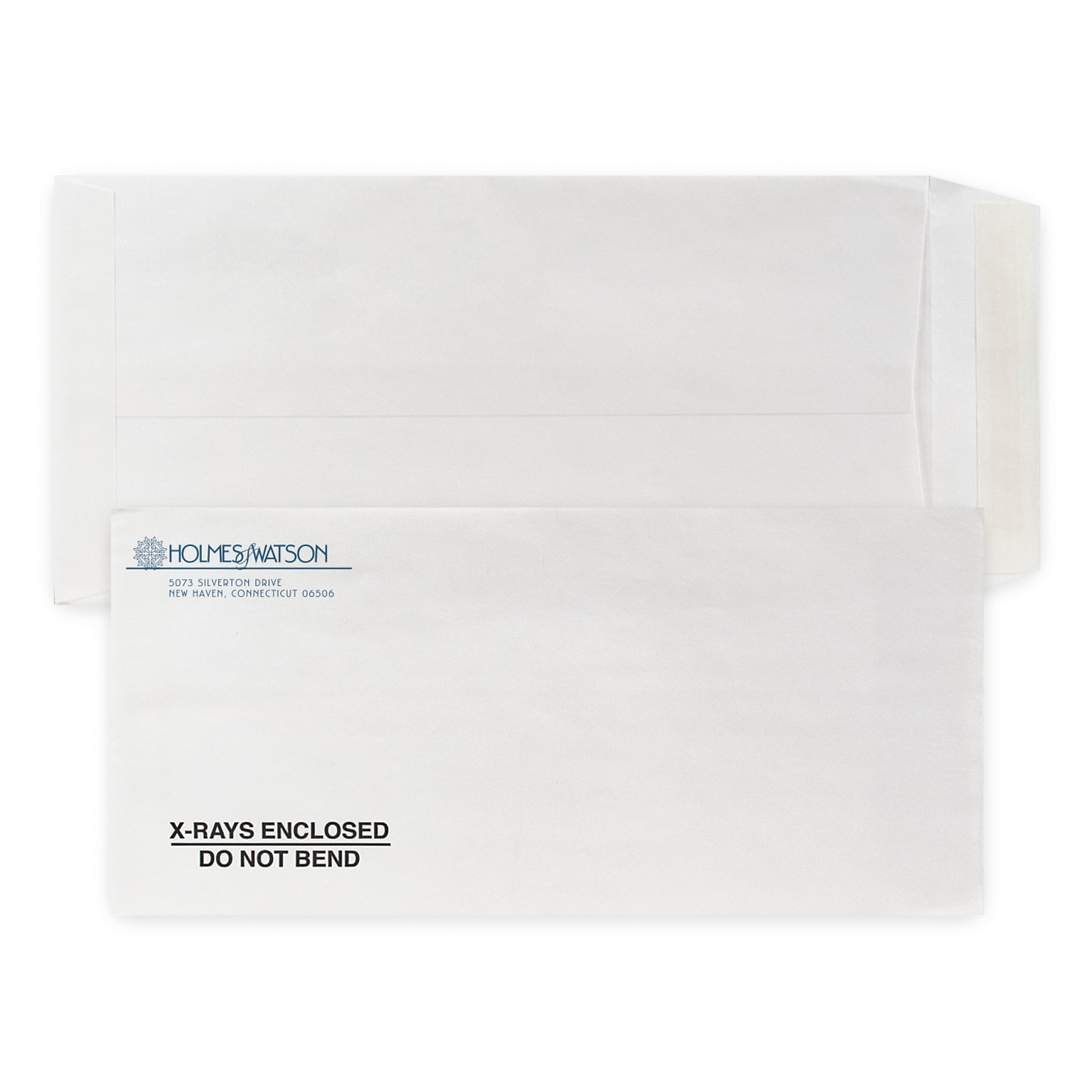 Custom 6-1/2 x 13-3/4 Self Seal Envelopes, 28# White Wove, 1 Custom Ink, 250 / Pack