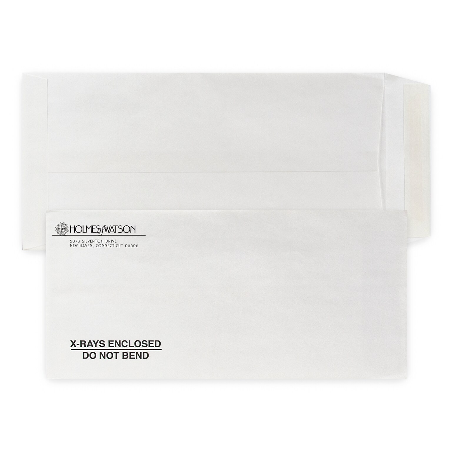 Custom 6-1/2 x 13-3/4 Self Seal Envelopes, 28# White Wove, 1 Standard Ink, 250 / Pack