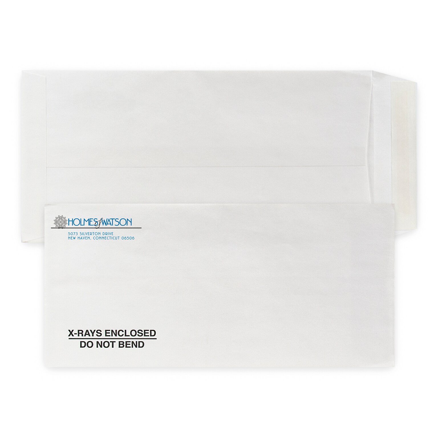 Custom 6-1/2 x 13-3/4 Self Seal Envelopes, 28# White Wove, 2 Standard Inks, 250 / Pack