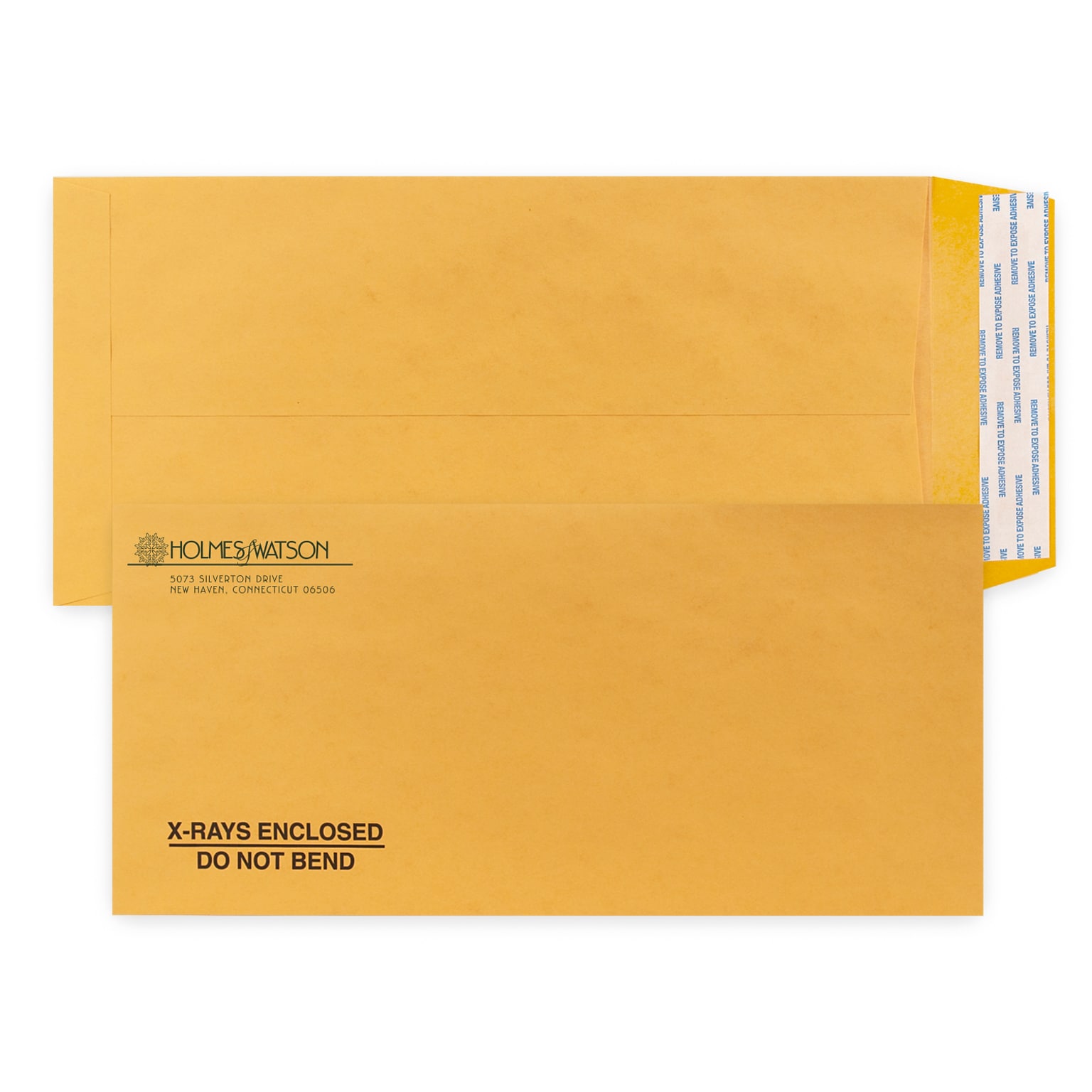 Custom 6-1/2 x 13-3/4 Peel and Seal Envelopes, 24# Brown Kraft, 1 Custom Ink, 250 / Pack