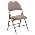 Flash Furniture Hercules X-Large Ultra-Premium Triple-Braced Fabric/Metal Folding Chair, Handle,