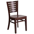 Flash Furniture Darby Series Slat Back Restaurant Chair, Walnut Wood, XUDGW018WAL