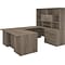 Bush Business Furniture Office 500 72W U Shaped Executive Desk with Drawers and Hutch, Modern Hicko