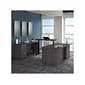 Bush Business Furniture Office 500 27-47 Adjustable U-Shaped Executive Desk with Drawers, Storm Gr