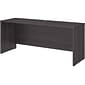 Bush Business Furniture Office 500 72"W Credenza Desk, Storm Gray (OFD272SG-Z)