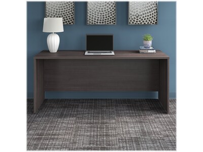 Bush Business Furniture Office 500 72"W Credenza Desk, Storm Gray (OFD272SG-Z)