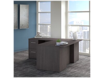 Bush Business Furniture Office 500 72W L Shaped Executive Desk with Drawers, Storm Gray (OF5004SGSU