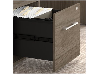 Bush Business Furniture Office 500 72"W U Shaped Executive Desk with Drawers, Modern Hickory (OF5002MHSU)