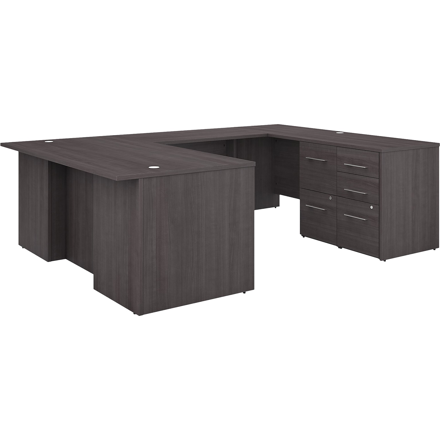 Bush Business Furniture Office 500 72W U Shaped Executive Desk with Drawers, Storm Gray (OF5002SGSU)
