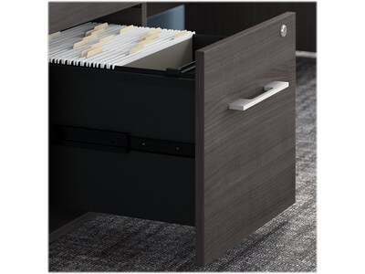 Bush Business Furniture Office 500 72"W U Shaped Executive Desk with Drawers, Storm Gray (OF5002SGSU)