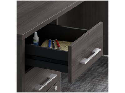 Bush Business Furniture Office 500 72"W U Shaped Executive Desk with Drawers, Storm Gray (OF5002SGSU)