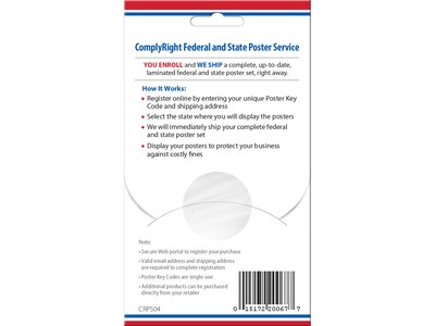 ComplyRight Federal and State Labor Law Poster Set (CRPS04)