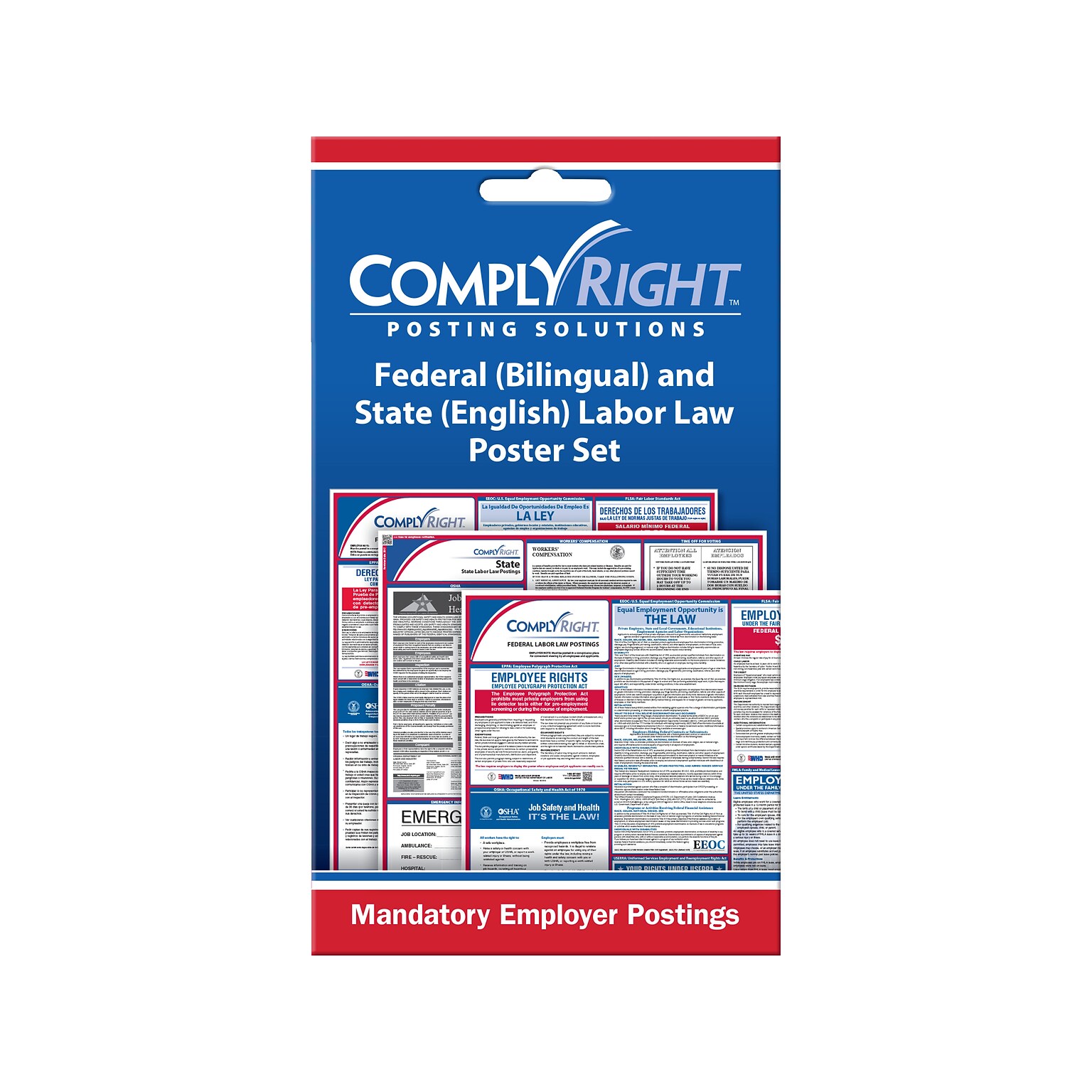 ComplyRight Federal and State Labor Law Poster Set, Bilingual (CRPS05)