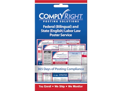 ComplyRight Federal and State Labor Law Service Card, Bilingual (CRPS02)