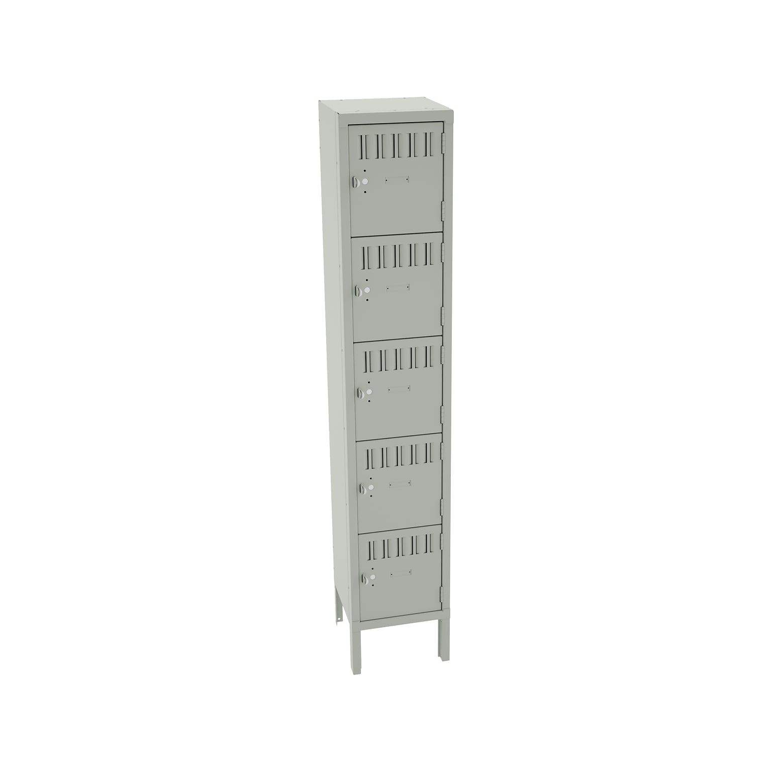 Tennsco 66 5-Tier Light Gray Storage Locker (BS5-121212-1-LGY)