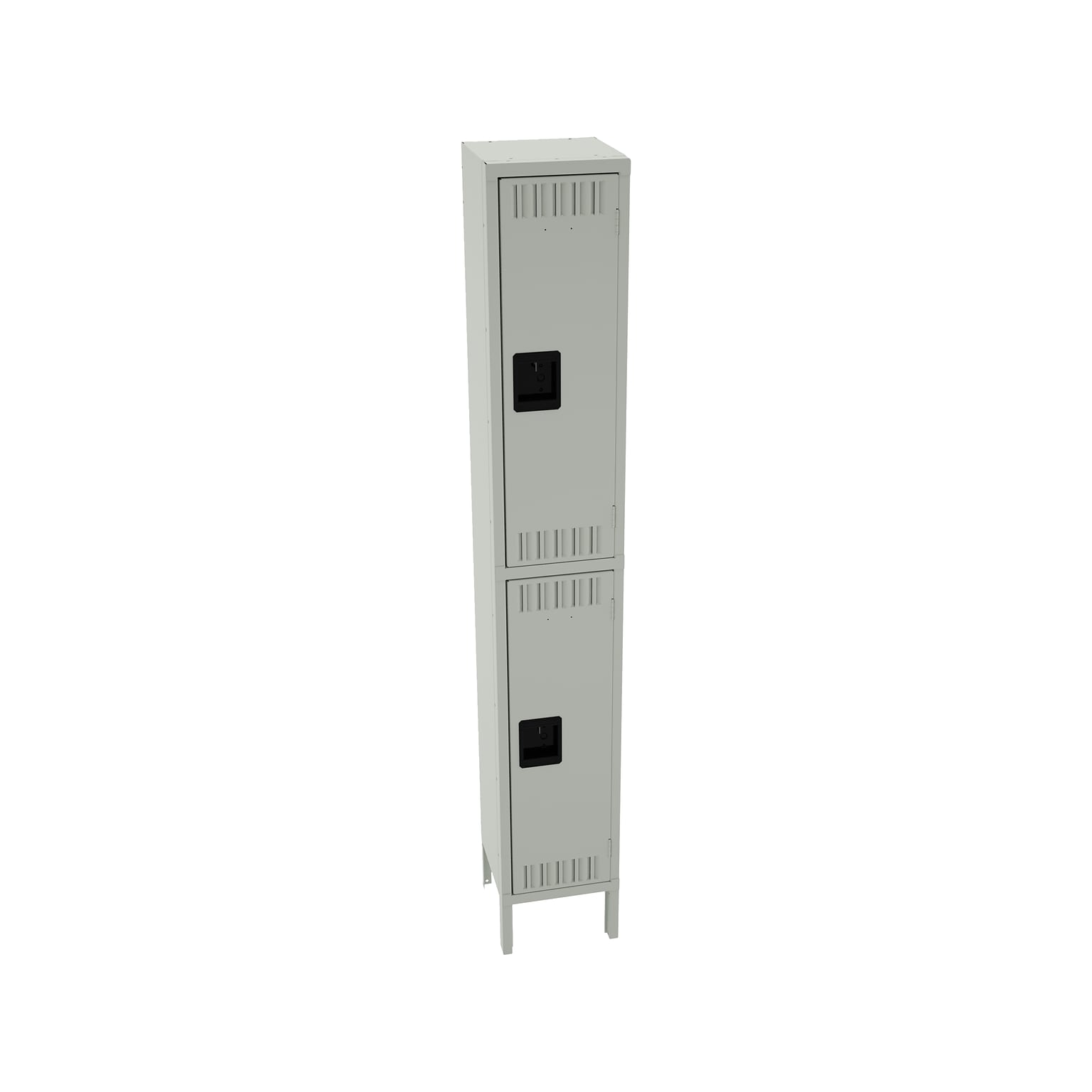 Tennsco 78 2-Tier Light Gray Storage Locker (DTS-121236-1-LGY)
