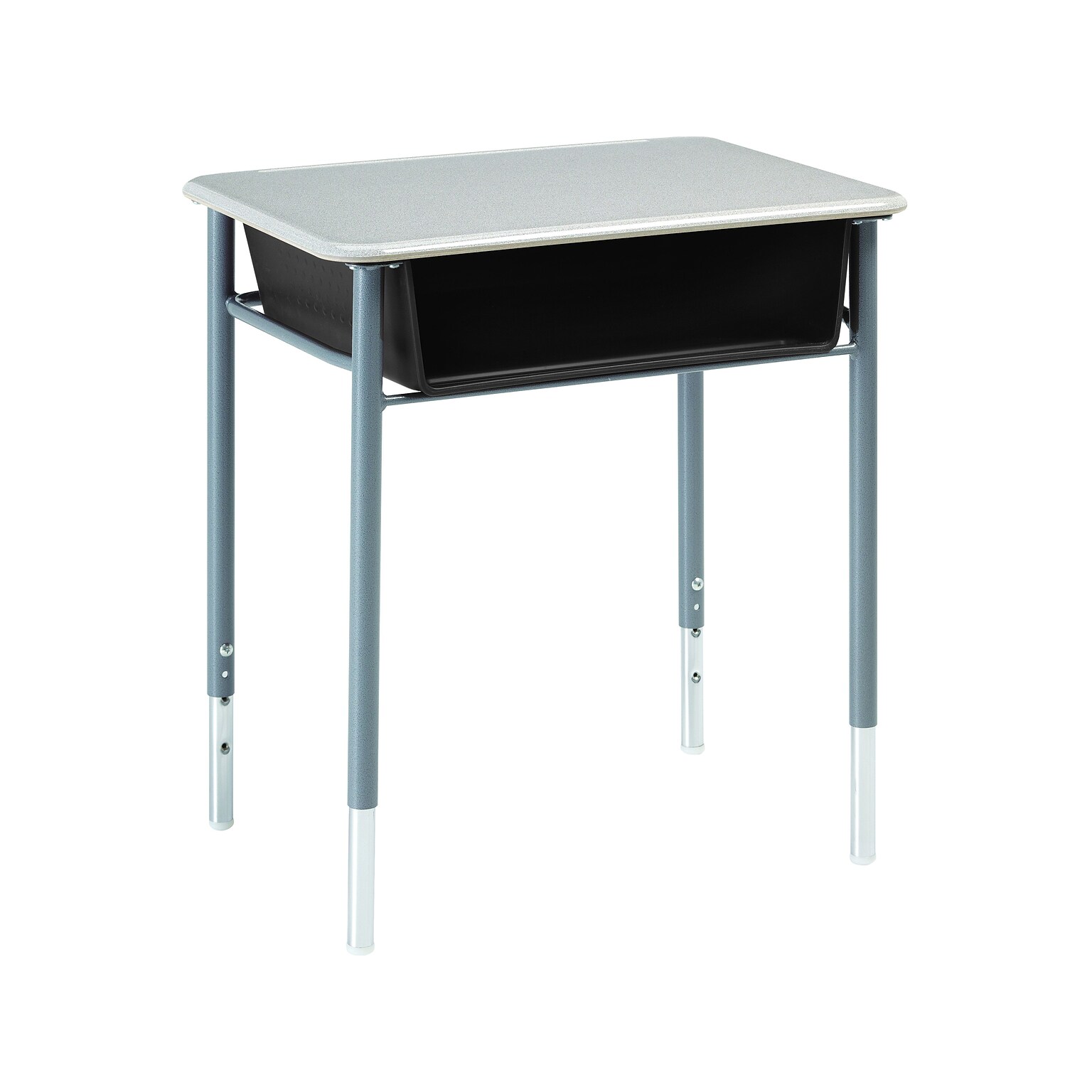 Alumni Plastic Book Box 24 Desk, Gray Spectrum (DSQ1824MTGSADGT)