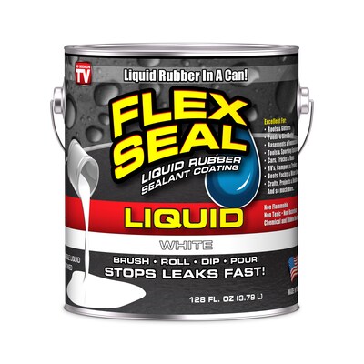 Flex Seal Liquid Rubber, 128 oz., White (US855WHT01)