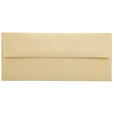 JAM Paper #10 Business Envelope, 4 1/8 x 9 1/2, Gold Yellow, 25/Pack (900906635)