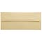 JAM Paper Open End #10 Business Envelope, 4 1/8 x 9 1/2, Gold Yellow, 50/Pack (900906635I)