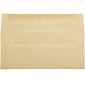 JAM Paper Open End #10 Booklet Envelope, 4 1/8" x 9 1/2", Antique Gold Parchment, 500/Pack (900906635H)
