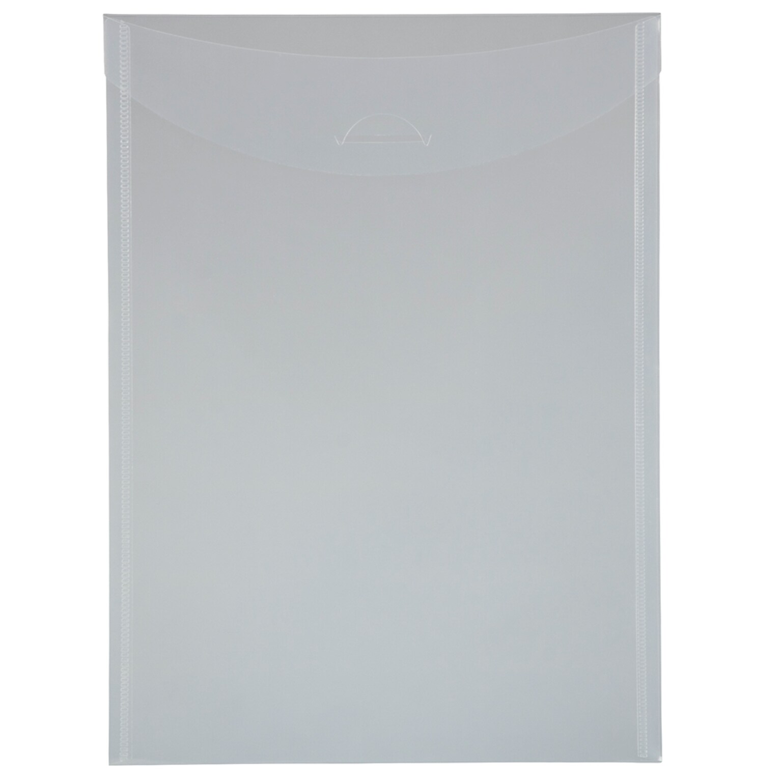JAM Paper® Plastic Envelopes with Tuck Flap Closure, Letter Open End, 9.875 x 11.75, Clear, 12/Pack (1541729)