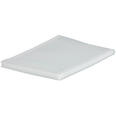 JAM Paper® Plastic Envelopes with Tuck Flap Closure, Letter Open End, 9.875 x 11.75, Clear, 12/Pack (1541729)