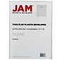 JAM Paper® Plastic Envelopes with Tuck Flap Closure, Letter Open End, 9.875 x 11.75, Clear, 12/Pack (1541729)