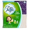 Puffs Plus Lotion Facial Tissues, 2-Ply, 56 Sheets/Box, 4 Boxes/Pack (34899)