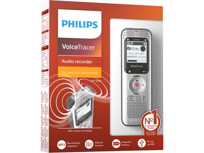 Philips VoiceTracer Digital Voice Recoder, 8GB (DVT2050)