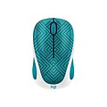 Logitech Design Collection 910-005838 Wireless Optical Mouse, Teal Maze