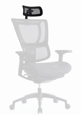 Eurotech iOO Ergonomic Mesh Headrest, Black (Headrest Only)