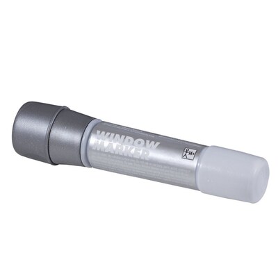 JAM Paper Washable Window Marker, Chisel Tip, Silver (5269WMSL)