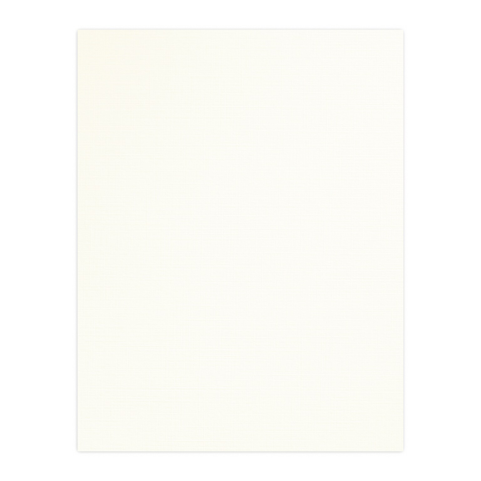 Blank 2nd Sheet Letterhead, 8.5 x 11, CLASSIC® Linen Natural White 24# Stock