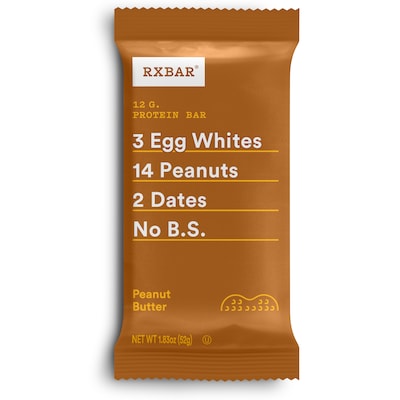 RXBAR Peanut Butter Chocolate Bar, 1.83 oz, Box of 12 (CGO00427)