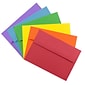 JAM Paper A7 Colored Invitation Envelopes, 5.25 x 7.25, Assorted Colors, 150/Pack (956A7BRORGVY)