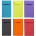 JAM Paper #6 Coin Business Colored Envelopes, 3.375 x 6, Assorted Colors, 150/Pack (3567306assrt)