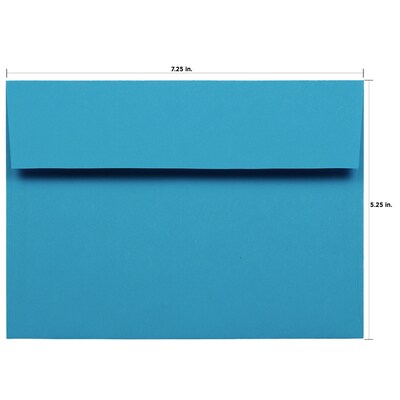 JAM Paper A7 Colored Invitation Envelopes, 5.25 x 7.25, Assorted Colors, 150/Pack (956A7BRORGVY)