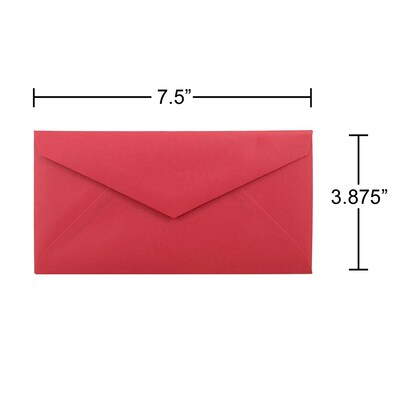 JAM Paper Monarch Invitation Envelope, 3 7/8" x 7 1/2", Brite Hue Assorted, 150/Pack (3409BRORGPY)