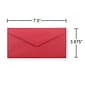 JAM Paper Monarch Invitation Envelope, 3 7/8" x 7 1/2", Brite Hue Assorted, 150/Pack (3409BRORGPY)