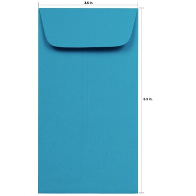 JAM Paper® #7 Business Colored Envelopes, 3.5 x 6.5, Assorted Colors, 150/Pack (1526727)