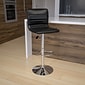 Flash Furniture Contemporary Vinyl Barstool, Adjustable Height, Black (CH920231BK)