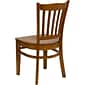 Flash Furniture Hercules Traditional Wood Slat Back Restaurant Dining Chair, Cherry (XUDGW0008VRTCHY)