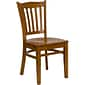 Flash Furniture Hercules Traditional Wood Slat Back Restaurant Dining Chair, Cherry (XUDGW0008VRTCHY)