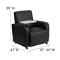 Flash Furniture Leather Guest Chair, Black (BT8217BKCS)