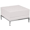 Flash Furniture Hercules Imagination Series Leather Ottoman, White (ZBIMAGOTTOWH)